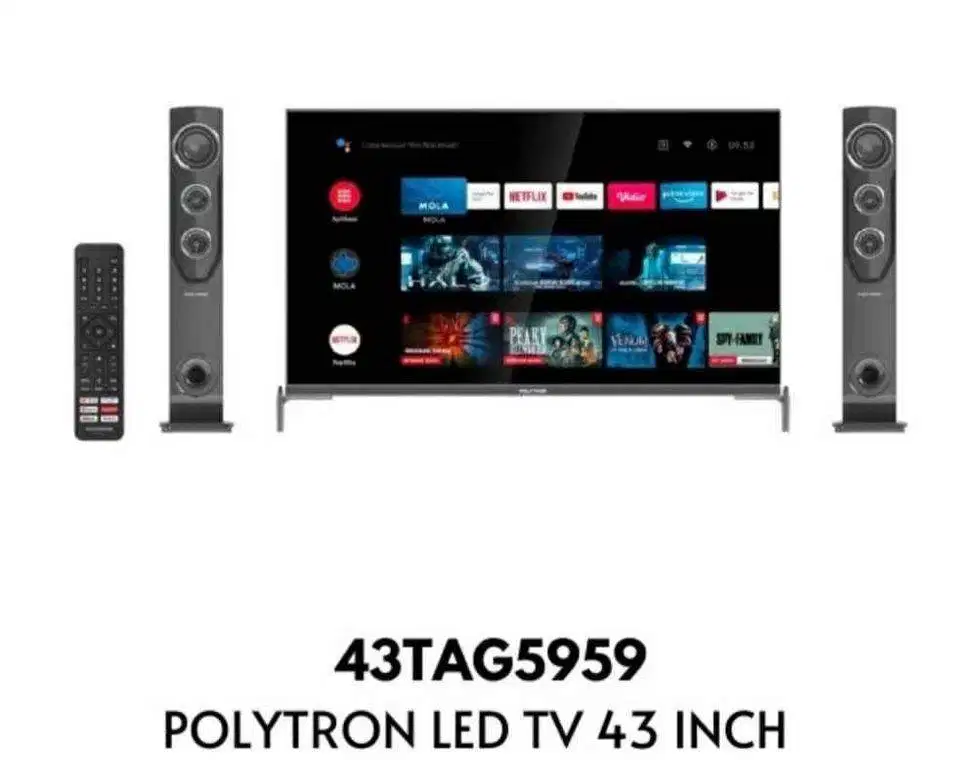 Tv Led Polytron 43 inc Android Smart Speaker Tower