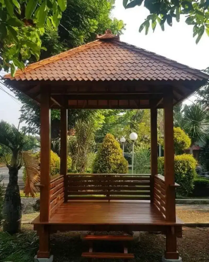 Gazebo jati indo furnie