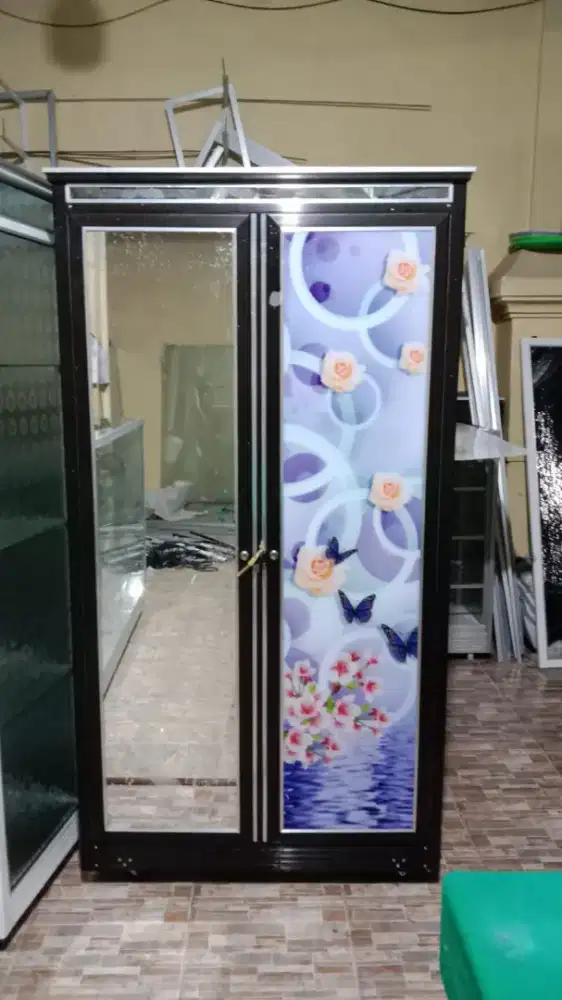 Lemari pintu 2 aluminium