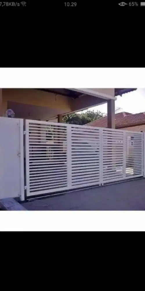 Pintu pagar minimalis