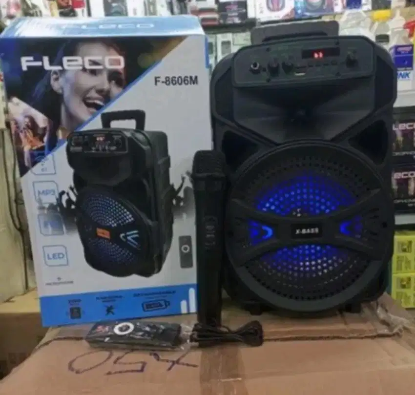 Speaker Karaoke Bloetooth MIK WIRRELES Super Mega Bass