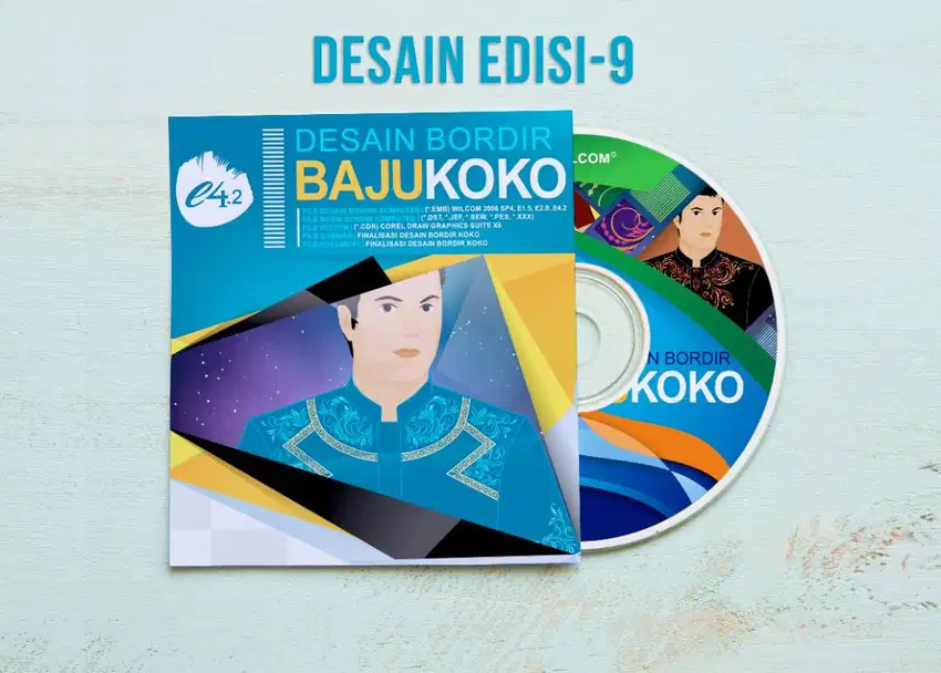 Desain Bordir Baju Koko Siap Edit + Siap Pakai + Siap Produksi Edisi-9