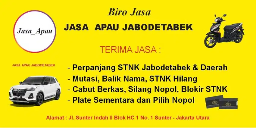 Jasa Perpanjang stnk Jabodetabek dan Daerah