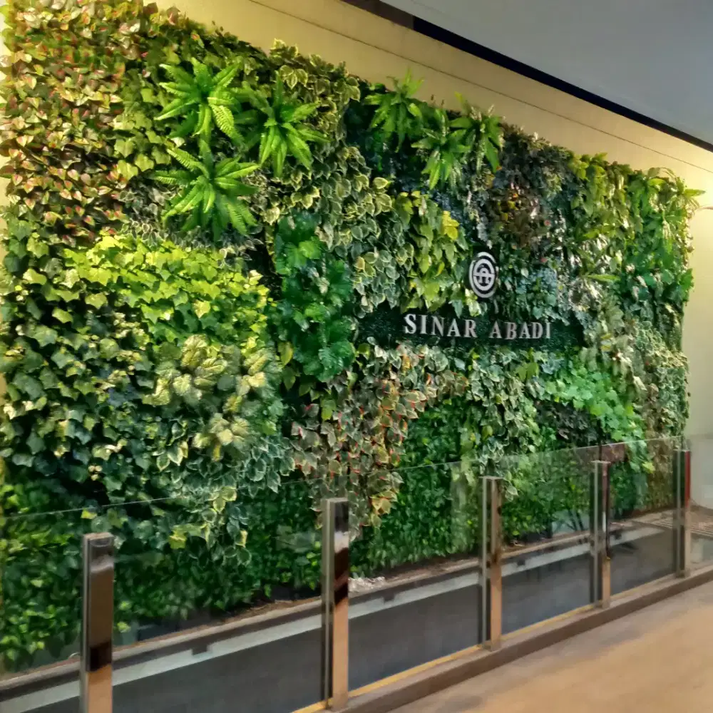 Dekorasi Taman Vertikal Garden / Vertical Garden Artificial Sintetis