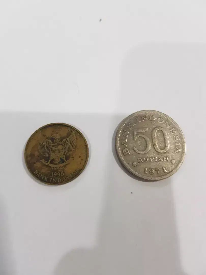 Dijual uang kuno asli Rp.50,- tahun 1971 dan tahun 1995