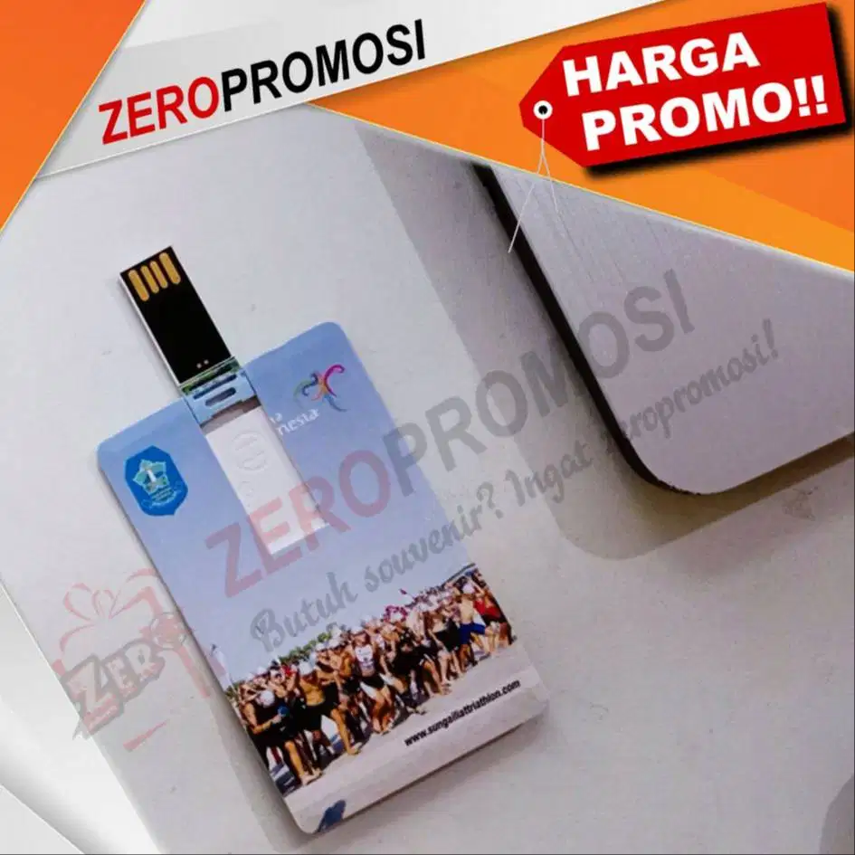 Produk Souvenir Flashdisk Card FDCD04 Cetakan Printing Kapasitas 16GB