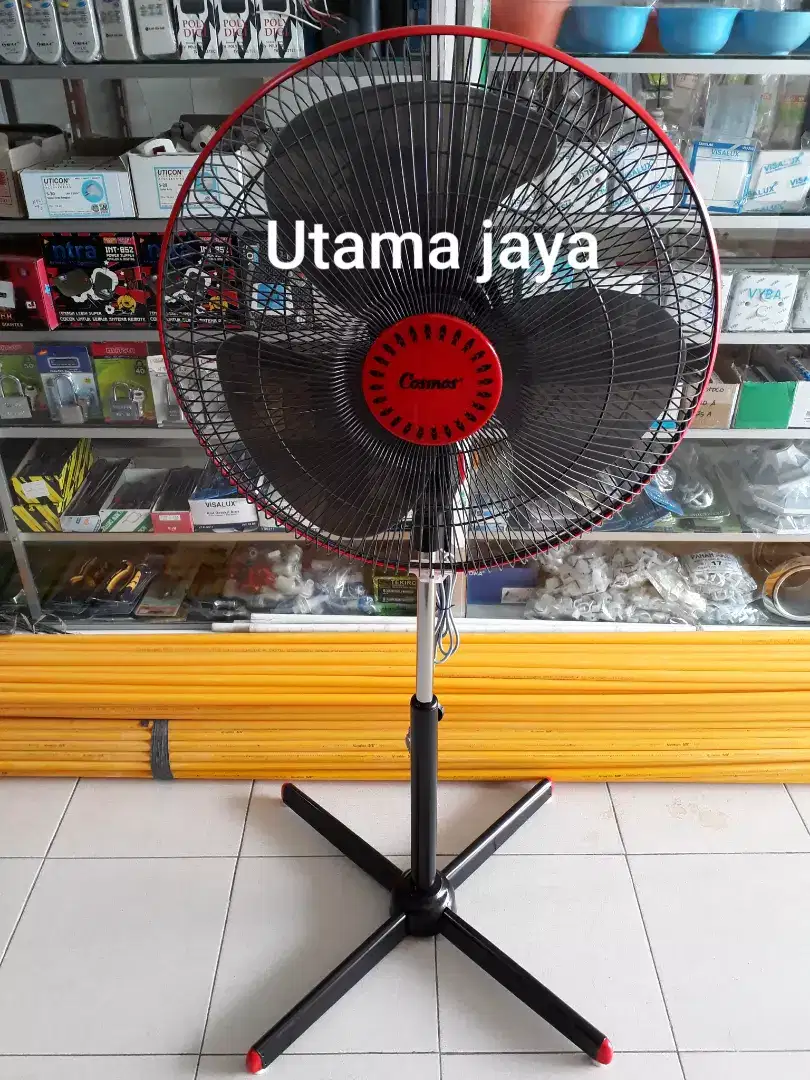 KIPAS ANGIN COSMOS 16in KAKI SILANG 16-XDC (BARU dan BERGARANSI)