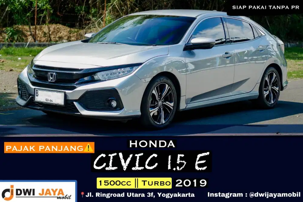 [PAJAK PANJANG] Honda Civic 1.5 E Turbo a/t 2018/19 (AbuAbu) - Mobil ...