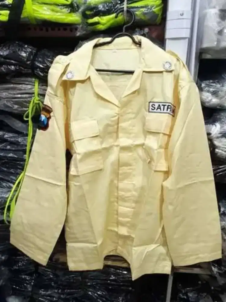 Seragam PDL Satpam kream dan coklat
