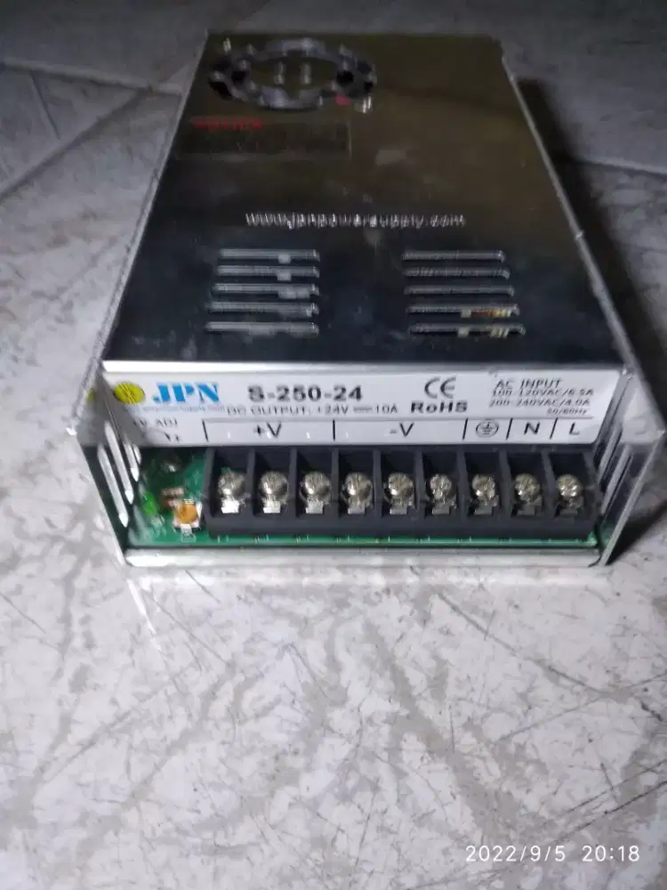 power suplai switching JPN S-250-24 bekas