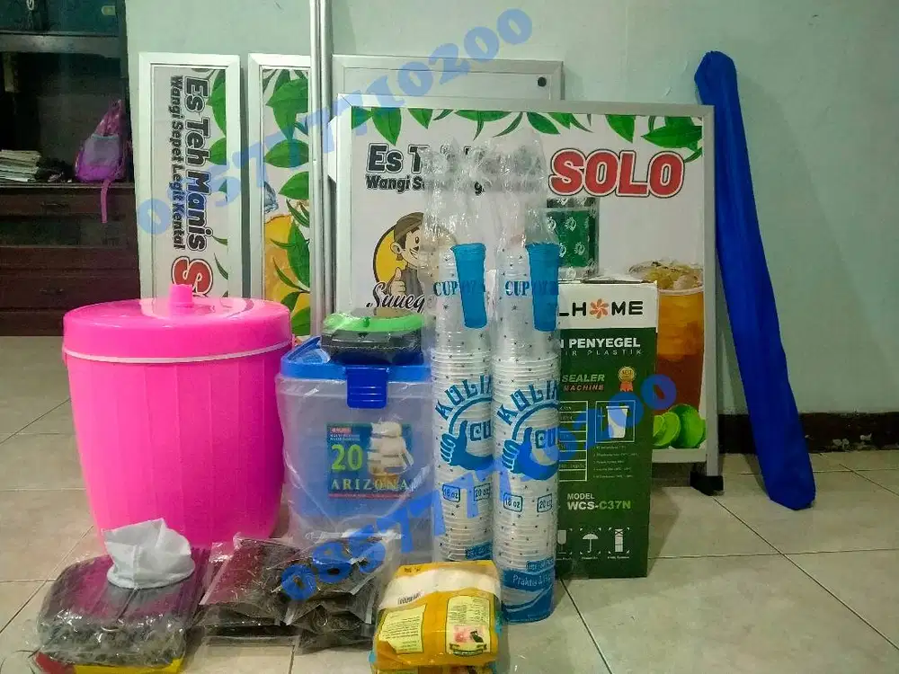 Booth Portable Paketan Usaha Es Teh Solo