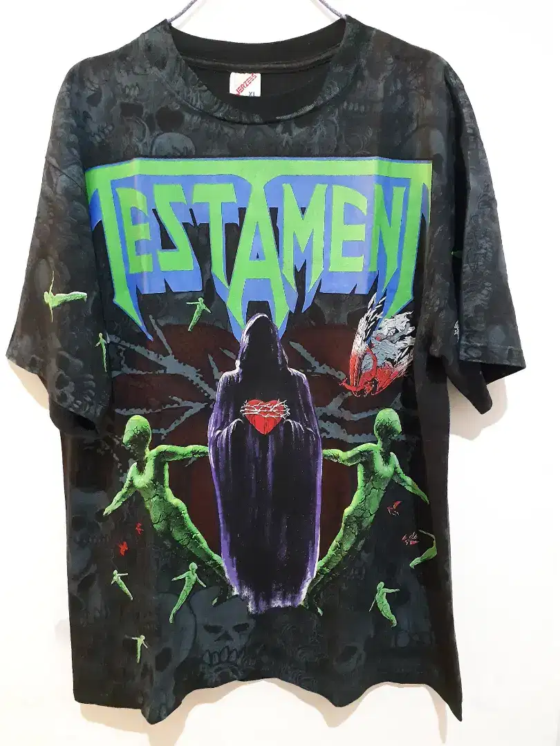 Kaos Testament Kaos Vintage Kaos Band Original