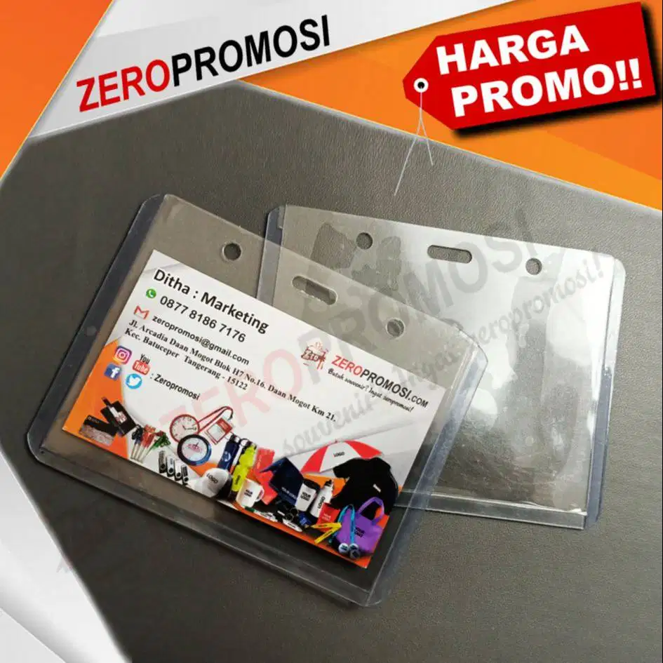 Souvenir Plastik Id Card Panitia Mika Murah Ukuran A2