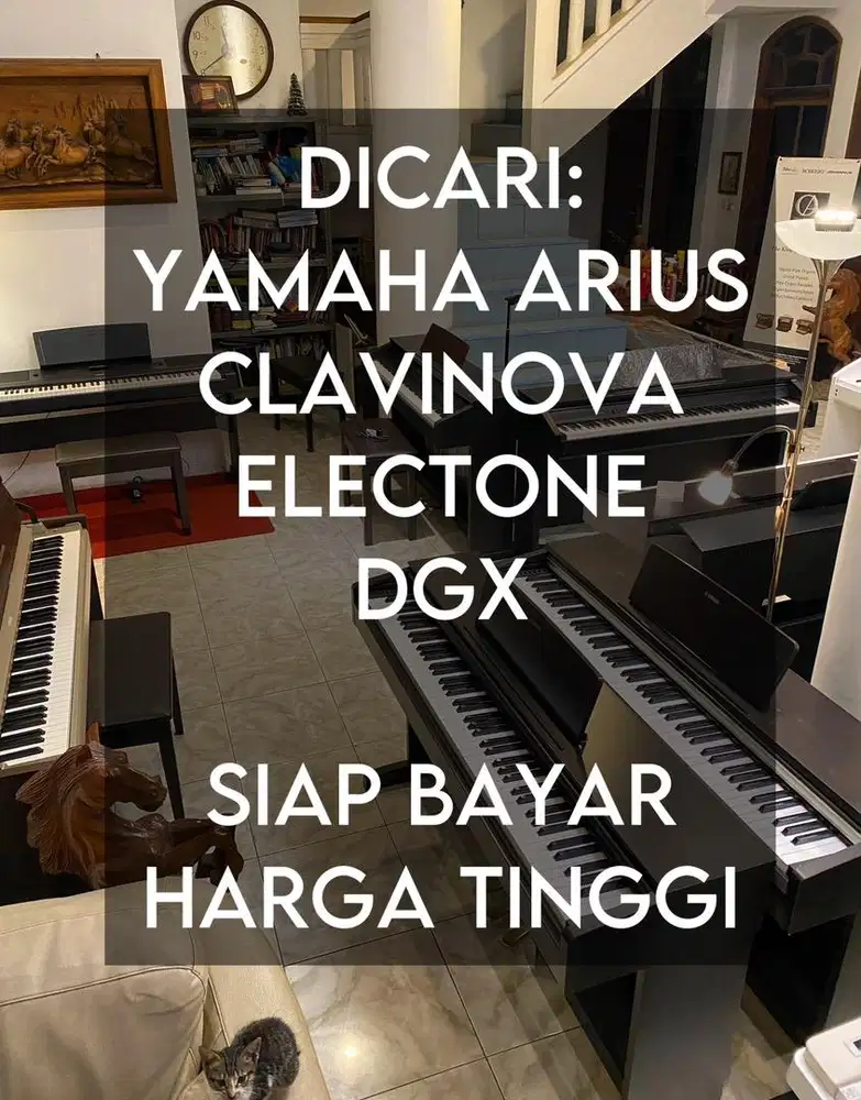 Cari Piano Yamaha Arius Clavinova DGX Electone