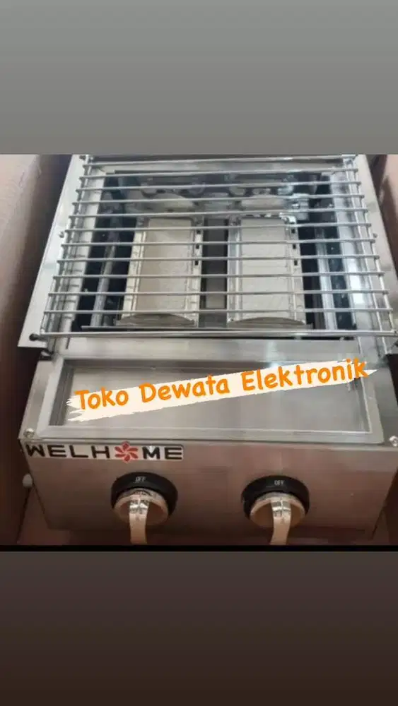 Kompor panggang / kompor sosis 2tungku cocok untuk jualan