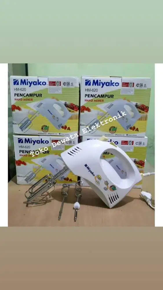Hand mixer Miyako terdapat 2set pengaduk garansi resmi 1tahun