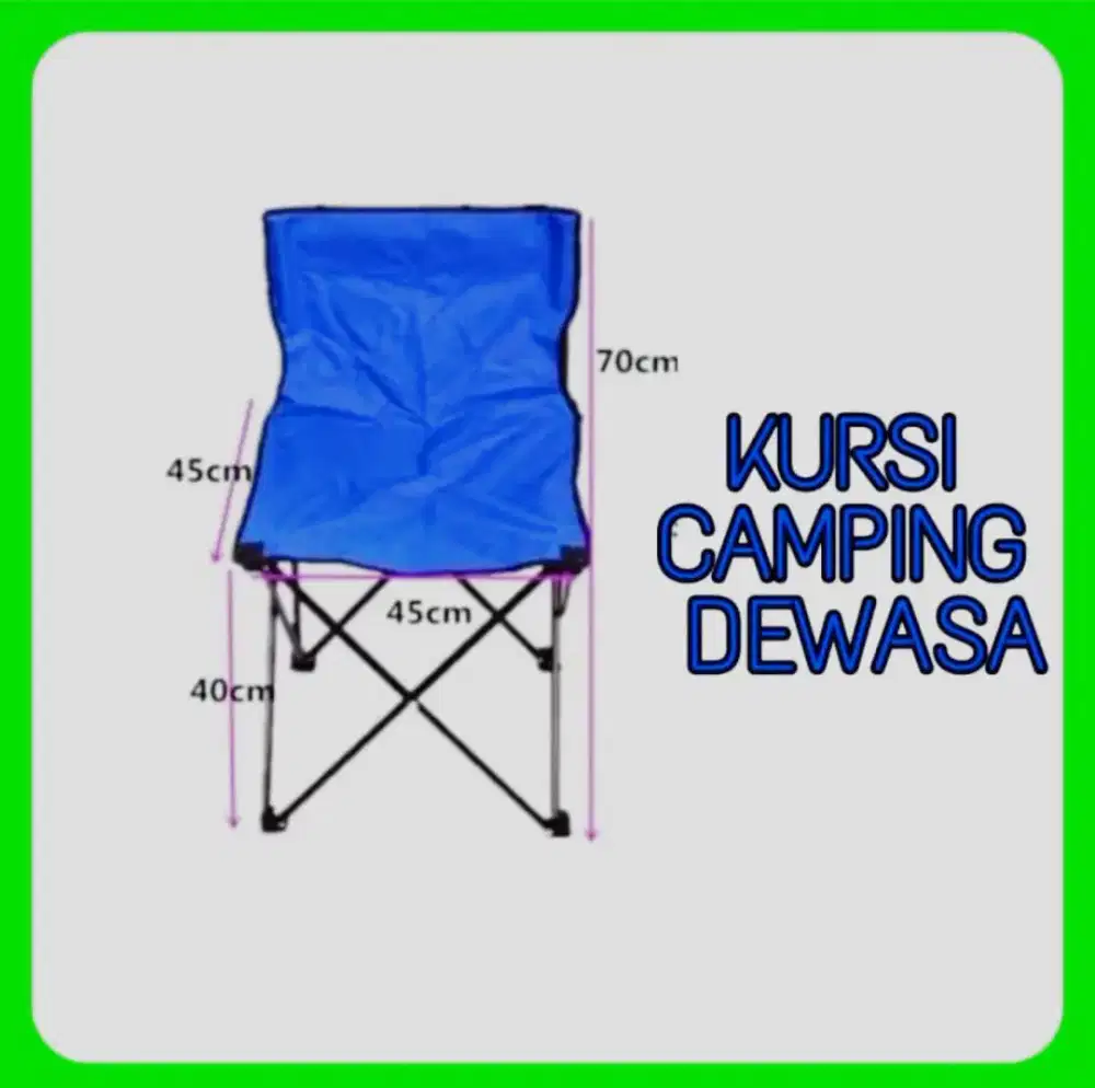 Kursi Camping Lipat Besar Ukuran Dewasa
