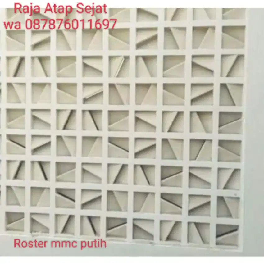 Roster horizon putih cream 20x20cm