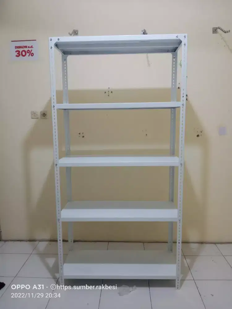 Jual rak besi siku lobang serbaguna
