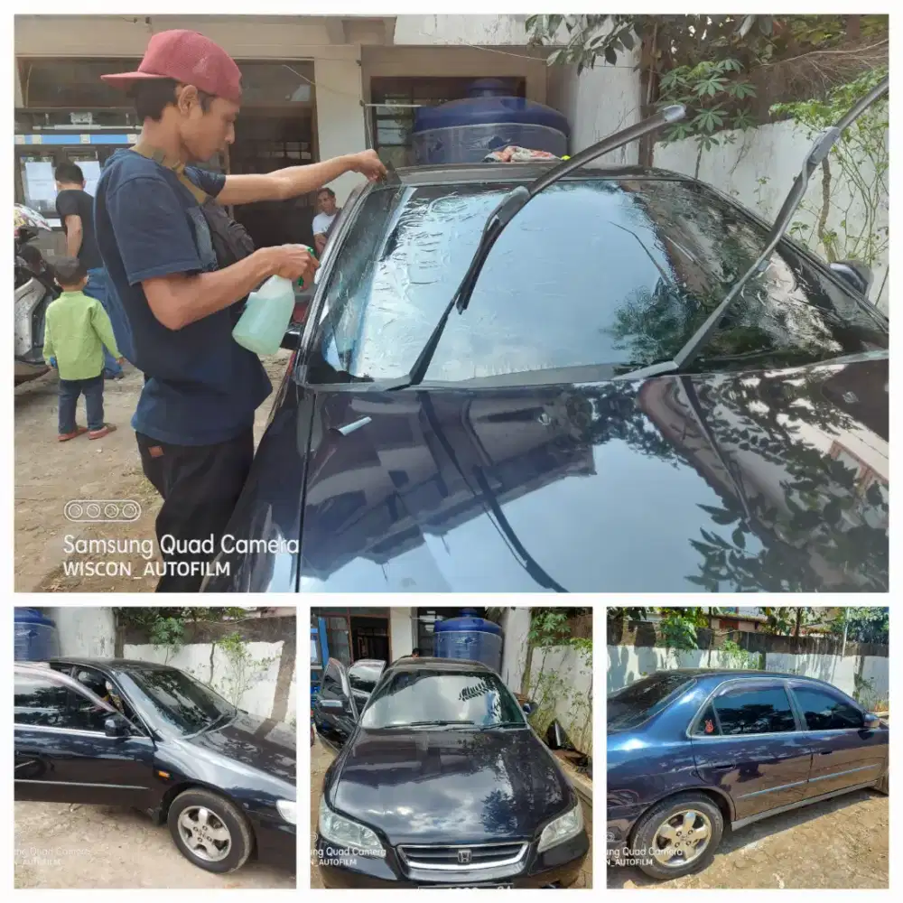 kaca film mobil dan jendela gedung