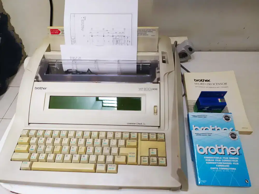 Mesin Ketik Elektrik tercanggih !! BROTHER WP800-MDS Word Processor