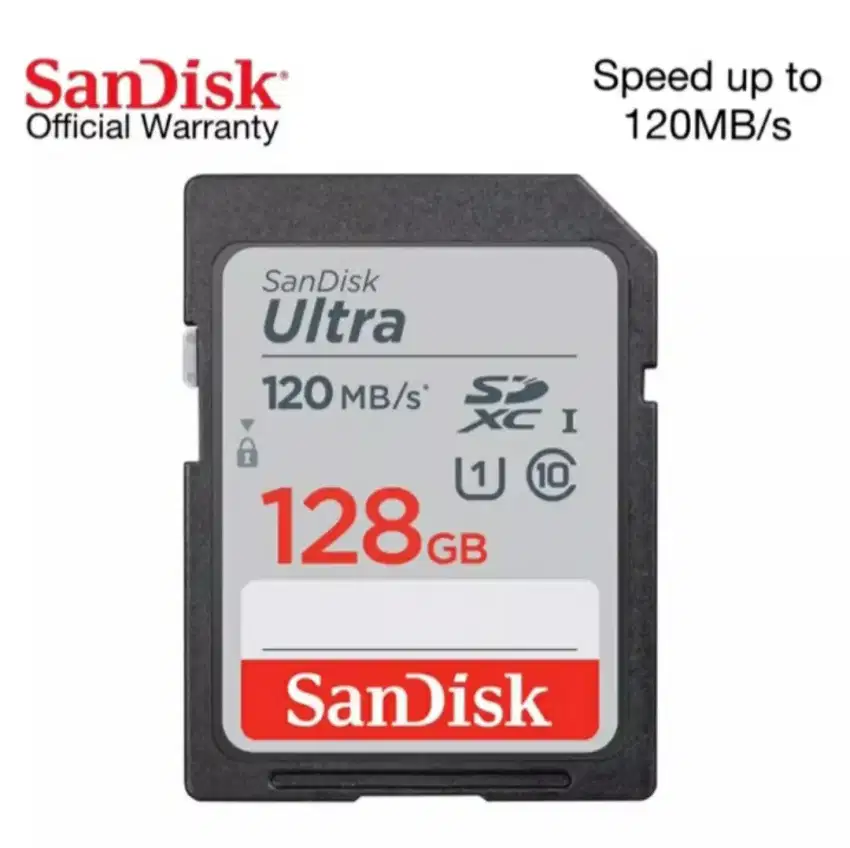 SANDISK ULTRA SDXC 128GB UHS-I Class 10 120MB/s Original Astrindo