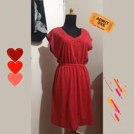 Red Dress Kaos Tebal Premium