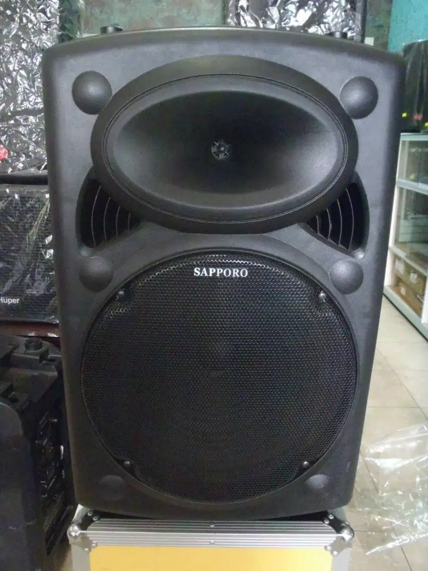 Speaker portabel 15 inchi Baru dan murah