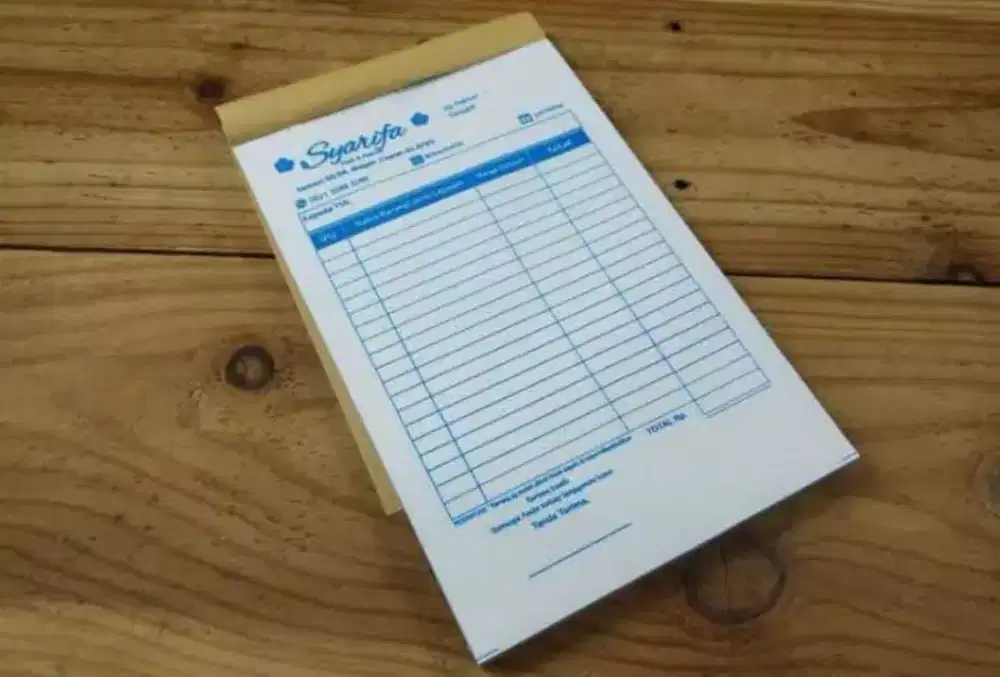 Cetak nota ncr 2 ply free desain