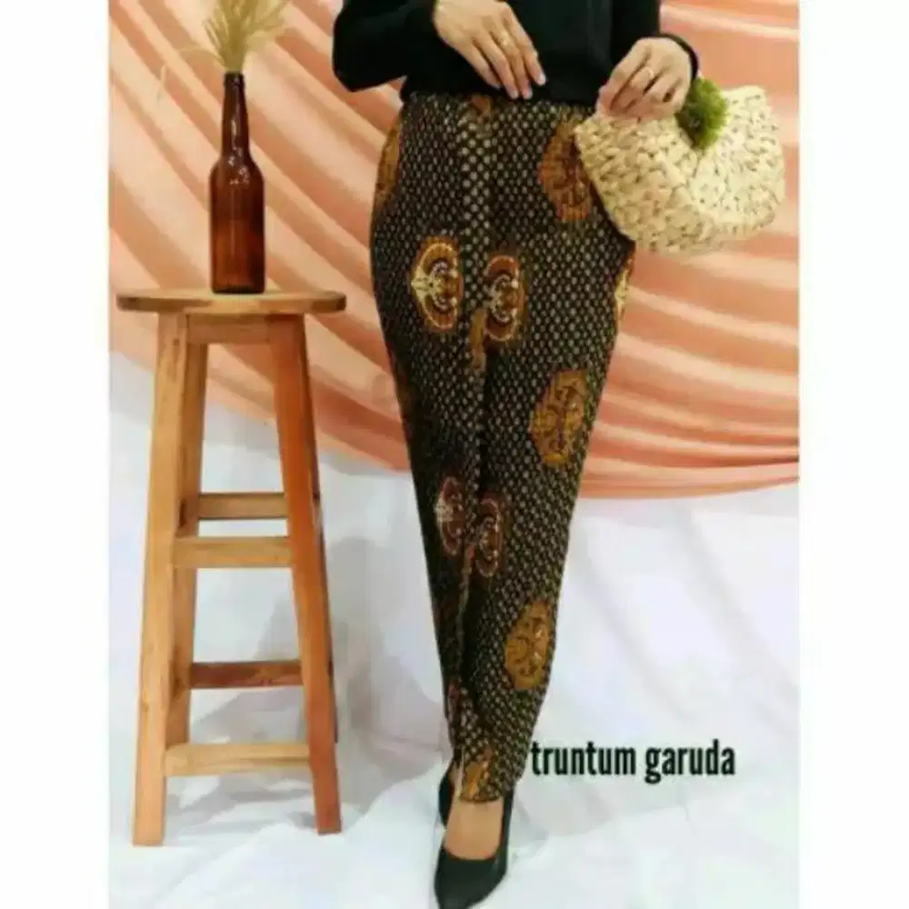 Rok Batik Plisket Wiru Motif Klasik Truntum Garuda Allsize Kecil Jumbo