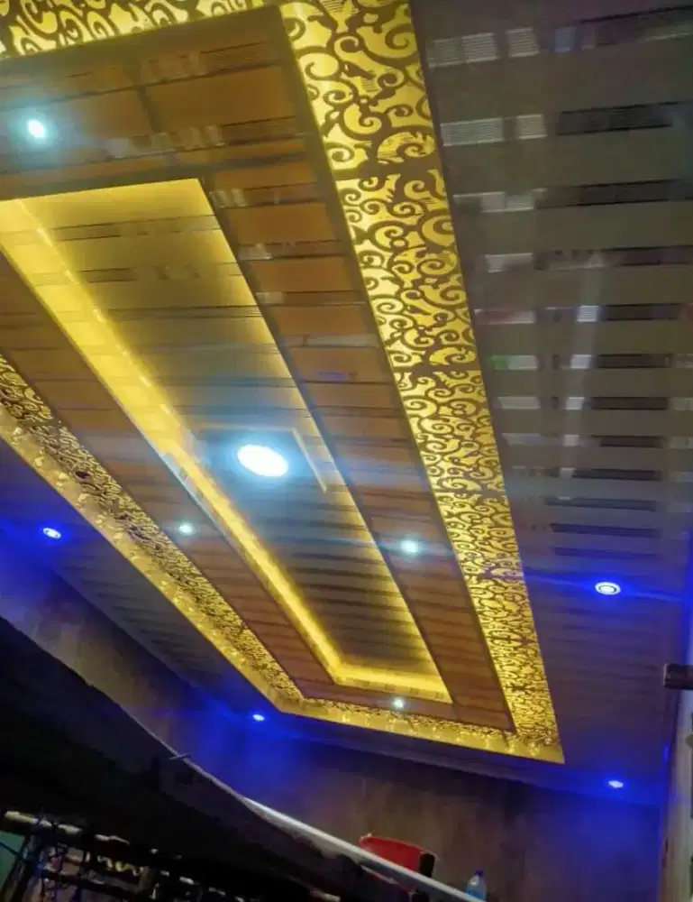 Pasang plafon PVC bahan dan jasa