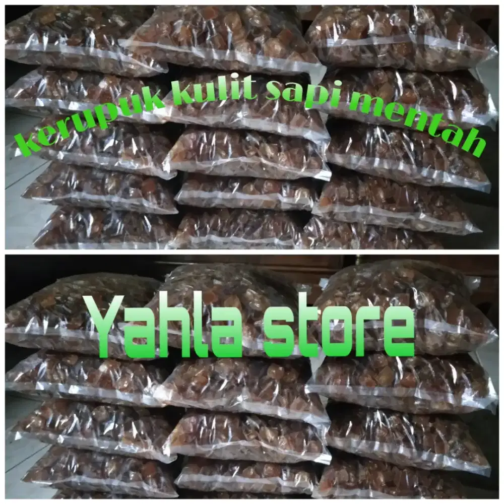 Krupuk kulit sapi mentah super