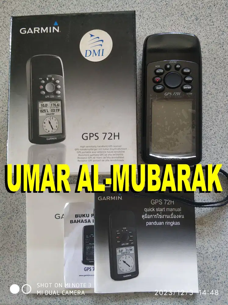 GPS Garmin 72H SEA - Fullset Seperti Baru