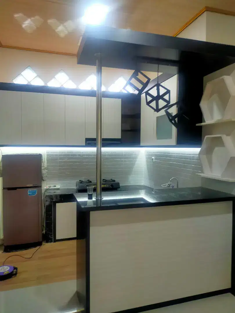 Kitchen set minimalis PVC board multyfelx hpl cat Duco melamice