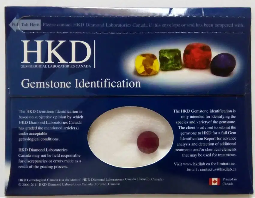 Natural Top Blood RED COLOR RUBY 7,20 carat + memo HKD CANADA