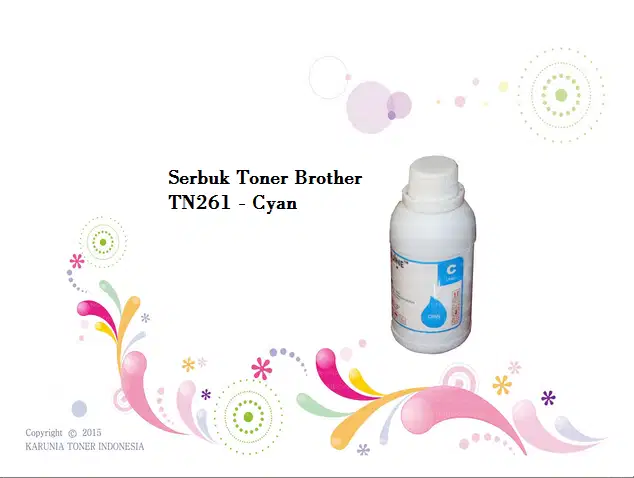 Serbuk Toner Brother TN261 Cyan Magenta Yellow Black 1x Pake - Biru