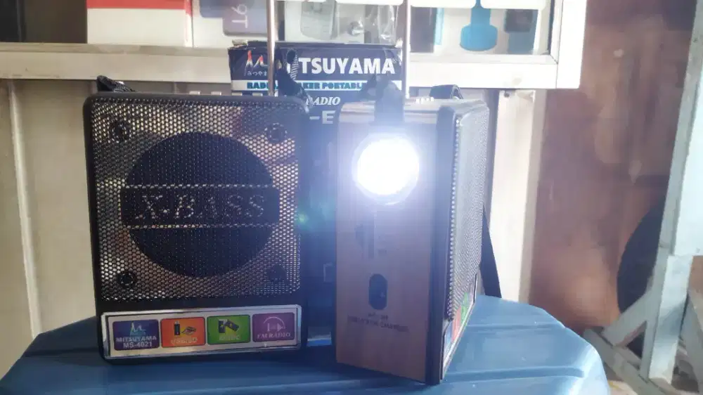 Radio Speaker Mp3 Player USB Mitsuyama Bisa Listrik Bisa Baterai