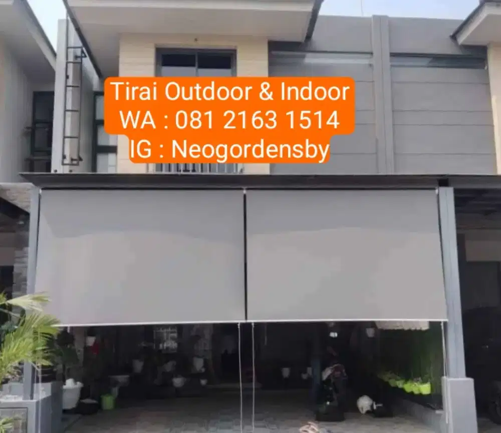 Tirai Outdoor dan tirai indoor awet termurah