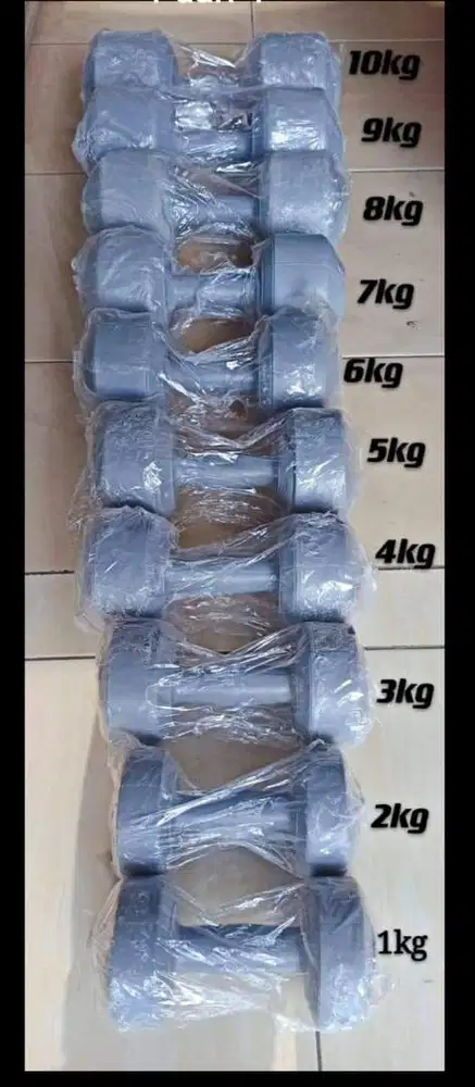 Barbel dumbel plastik