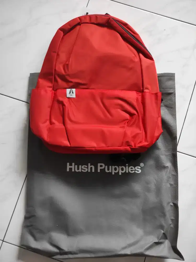 Tas backpack hush puppies original warna orange...