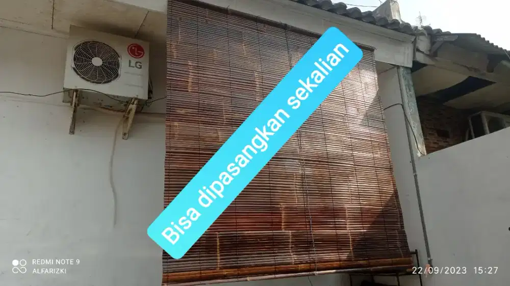Tirai bambu wulung Jual dan pemasangan