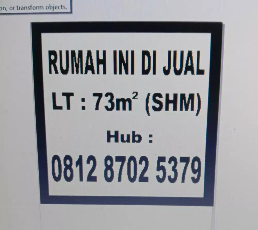 DIJUAL RUMAH STRATEGIS MASUK MOBIL SIAP HUNI