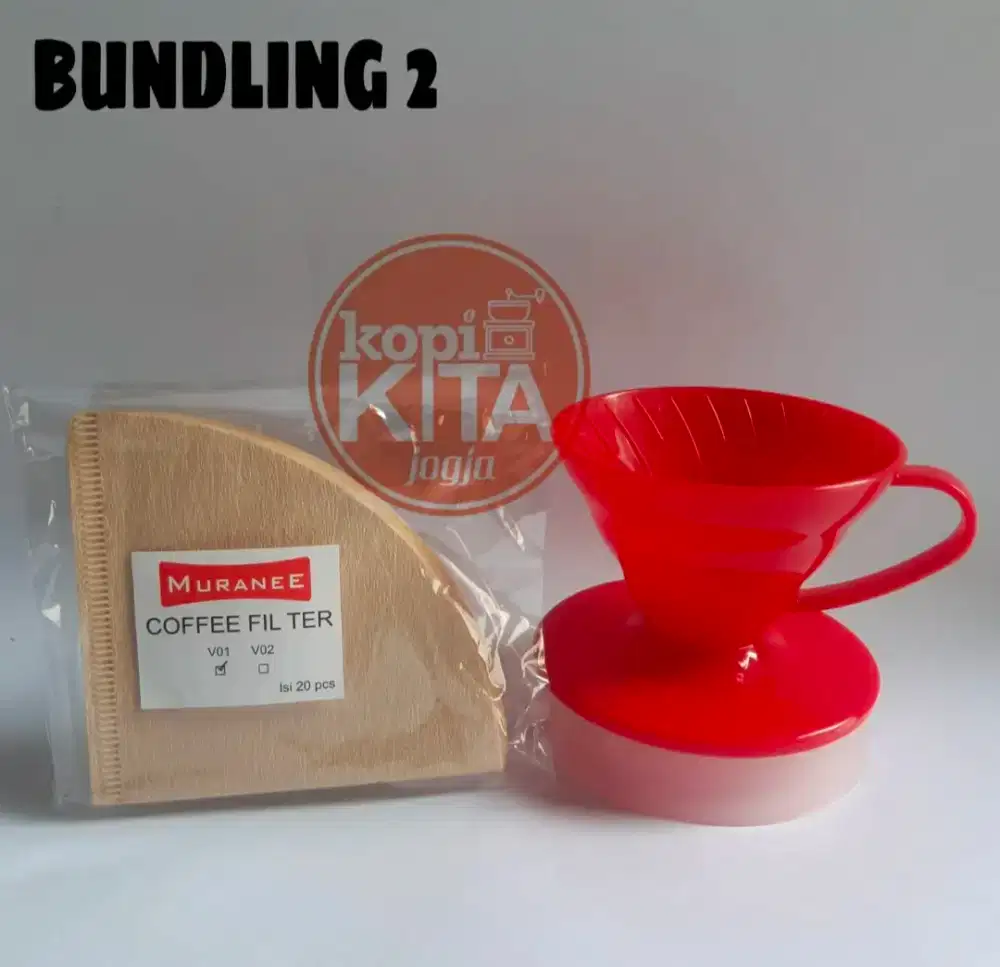 Bundling 2 v60 muranee 01 merah dan paper isi 20 lembar