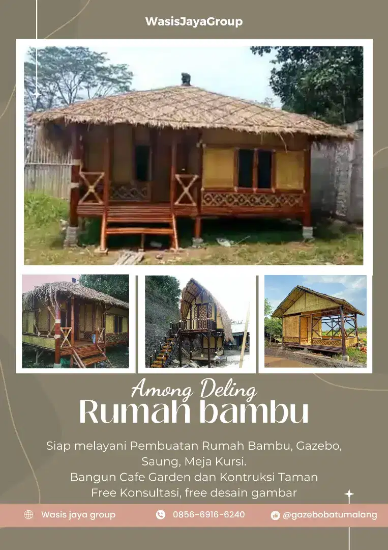 Rumah bambu minimalis