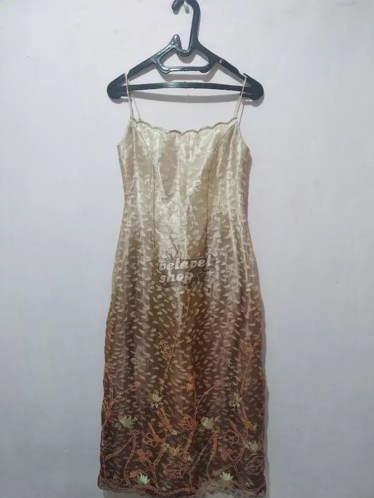 Long Dress Wanita Bahan Chiffon