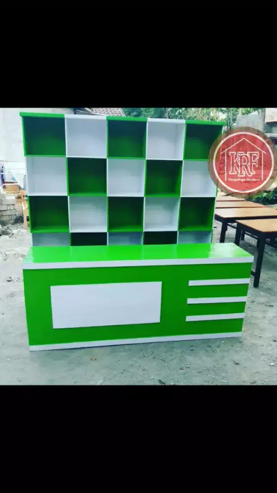 Rak laundry.rak serbaguna.dan Meja kasir motif