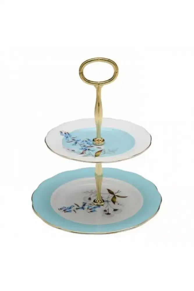 Two Tier Cake Royal Albert 1950 Festival without Box