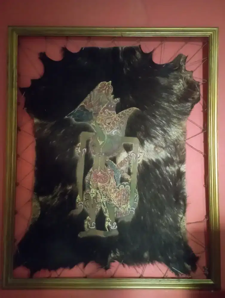 Hiasan dinding wayang kulit asli