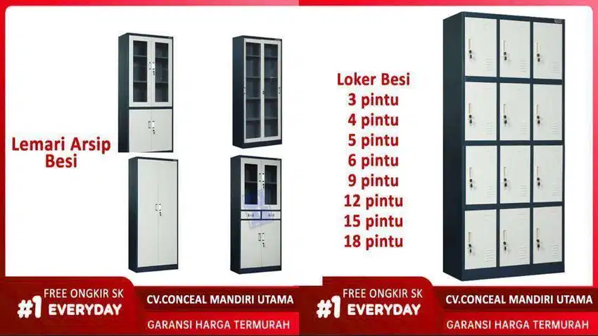 Lemari Arsip Dokumen File Loker R79 Locker filing cabinet Free Ongkir