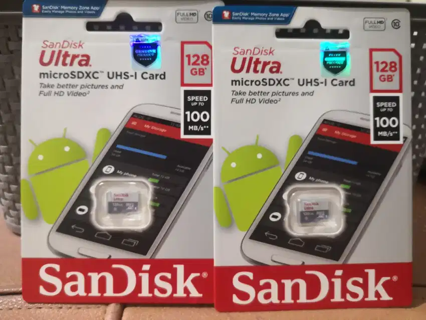 Memory Mikro SD Sandisk 128 gb class 10 new original